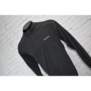 Columbia Fleece Jacket Pullover 1/4 Zip Mens Size 2XL Camping Hiking Polyester